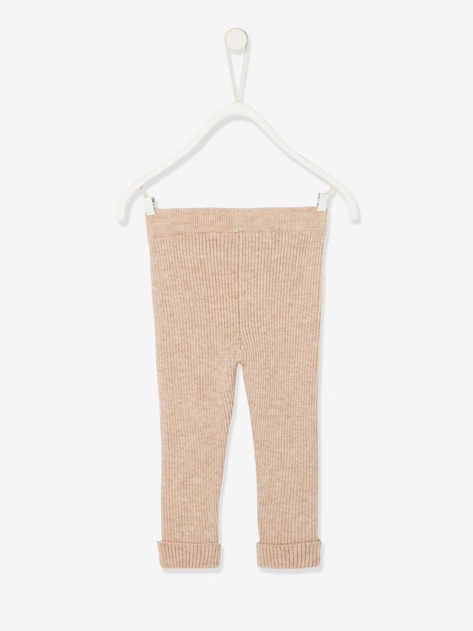 Legging en tricot bébé beige (Vertbaudet) - Image 1