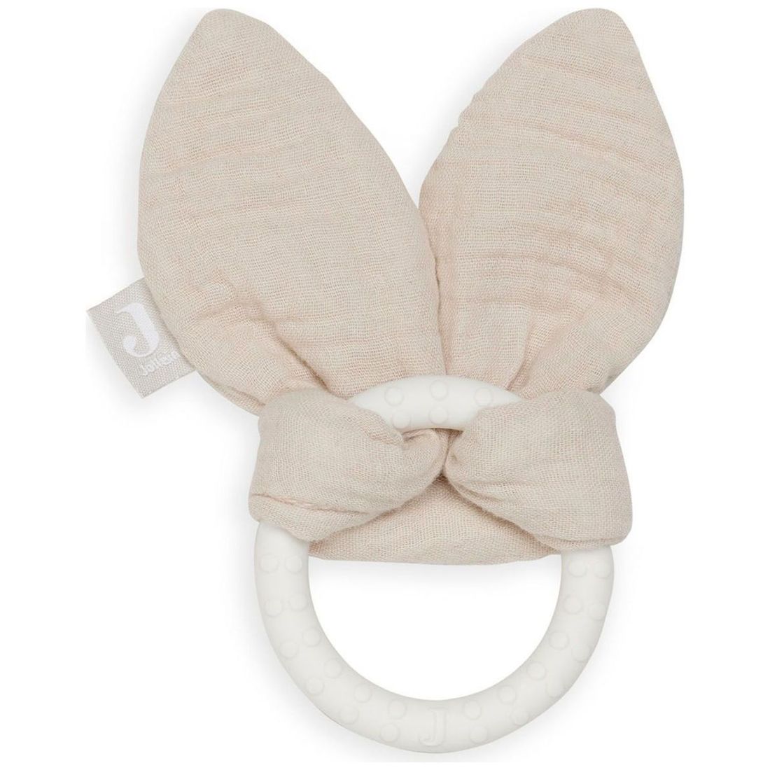 Anneau de dentition en silicone Bunny Ears Nougat (Jollein) - Image 1