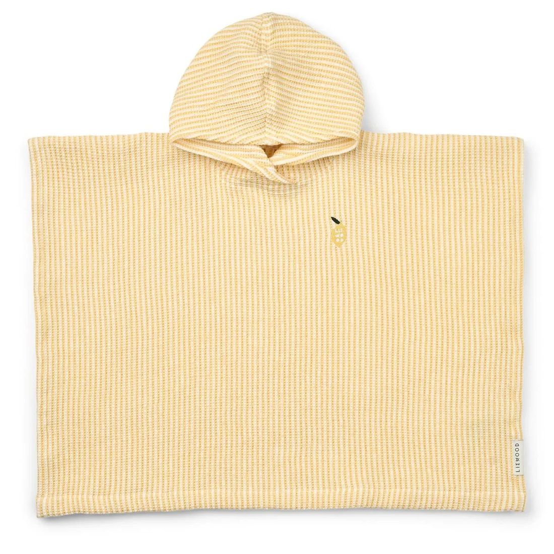 Poncho broderie PACO - Lemon yellow / creme de la creme (Liewood) - Couverture