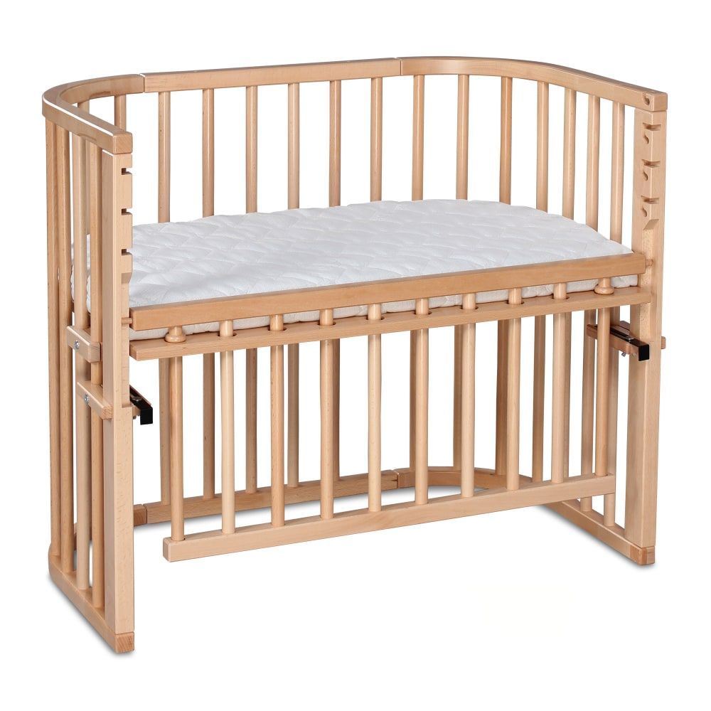 Grand lit berceau cododo en bois naturel avec matelas - maxi comfort + (BABYBAY) - Couverture