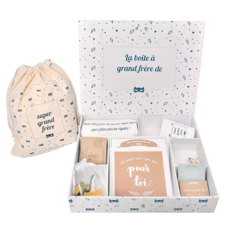 Boite à grand frère remplie de cadeaux (Le Petit Pousse) - Couverture