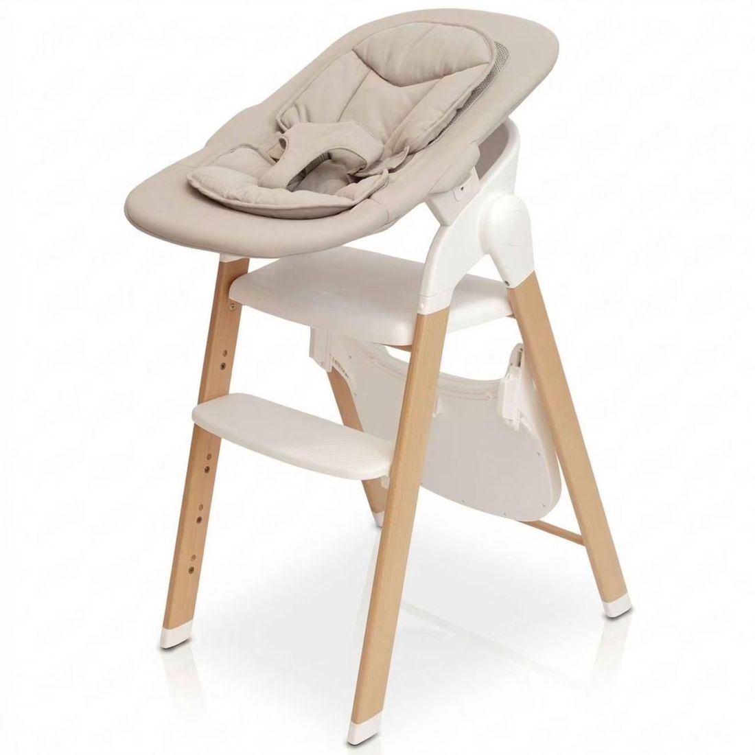 Pack Chaise Haute Et Transat Évolutif Shady Grey Blanc (Bo Jungle) - Couverture
