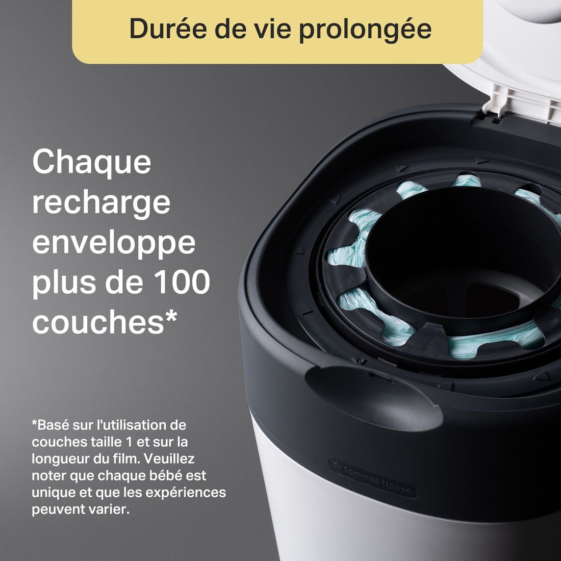 Poubelle à Couches Avancée Twist & Click Starter-pack, Lot de 12 Recharges (Tommee Tippee) - Image 6