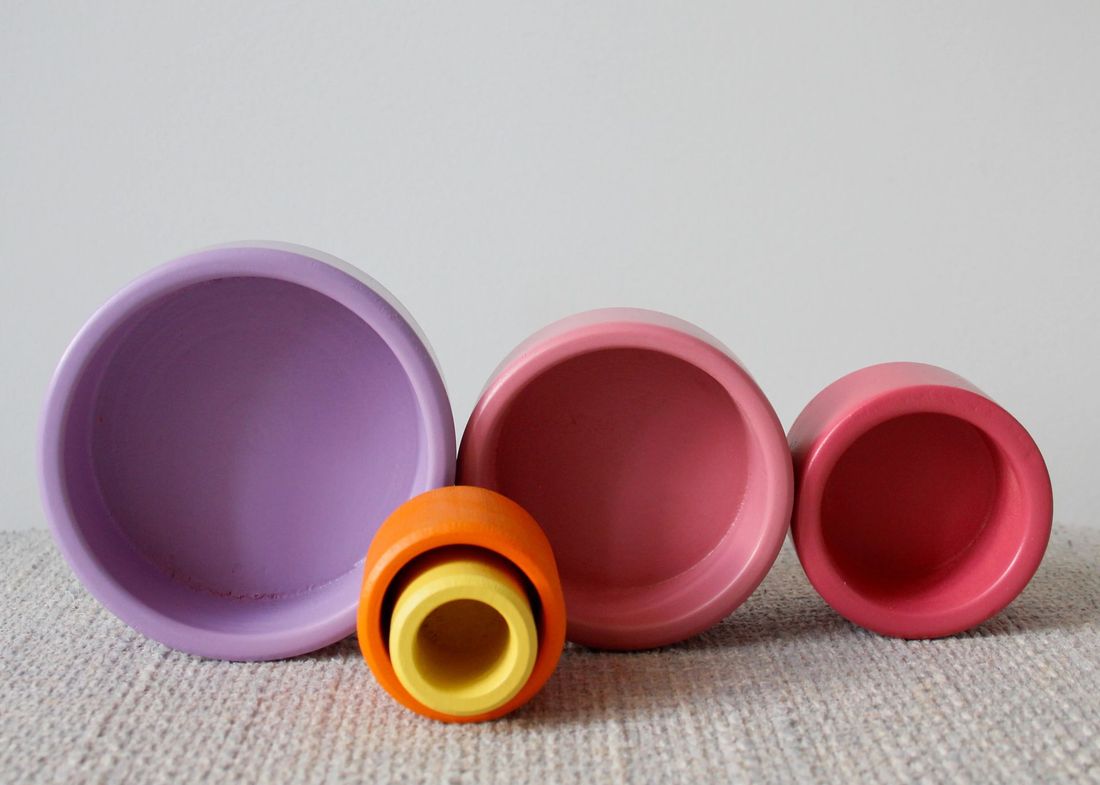 Gobelets gigognes bébé – Jeu d’éveil et de motricité (Mervei) - Image 5