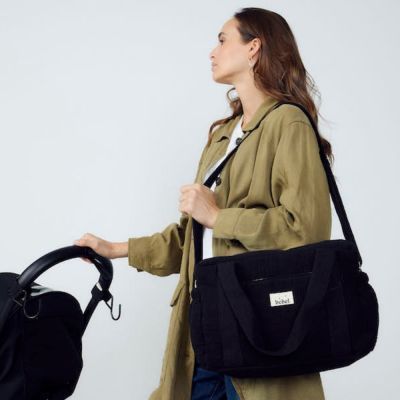 Sac à langer à anses noir réglisse Comme un bonbon (BEBEL) - Image 3