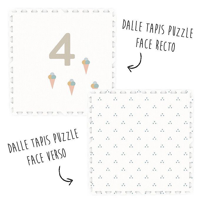 Tapis de Jeux Réversible TILOO - Numbers & Dots (Play & Go) - Image 3