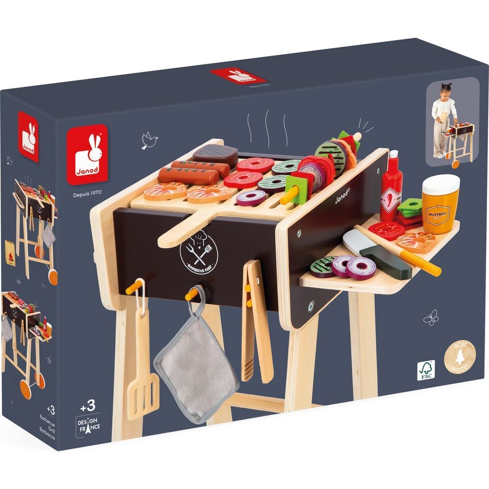 Barbecue en bois (55 pièces) (Janod) - Image 6