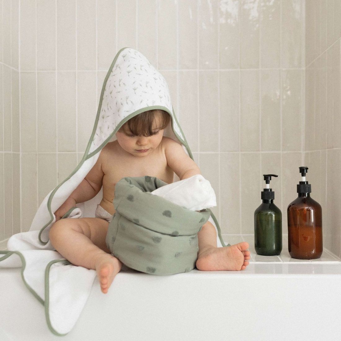 Lot de 2 capes de bain Ours (70 x 70 cm) (Trois Kilos Sept) - Image 4