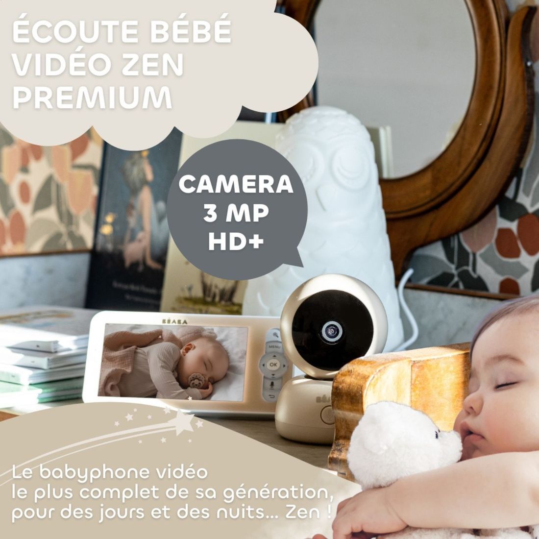 Écoute bébé Vidéo Zen Premium 2 Terre d'argile (Béaba) - Image 6