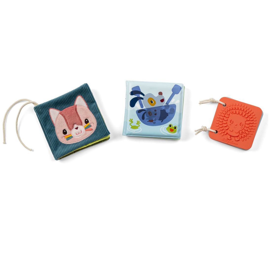 Set de naissance 3 livres sensoriels Jardin (Lilliputiens) - Couverture