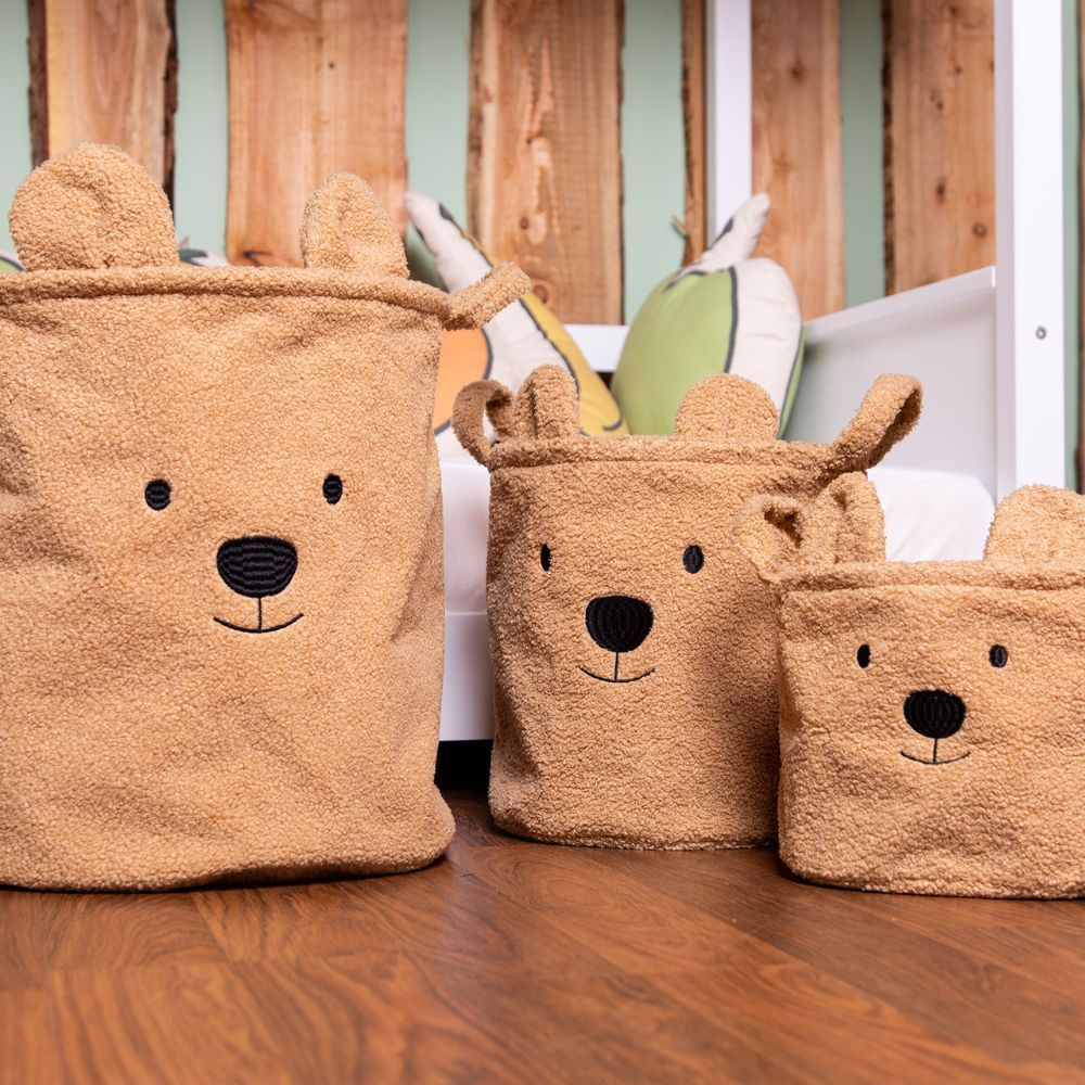 Panier de toilette Teddy beige (25 x 20 cm) (Childhome) - Image 5