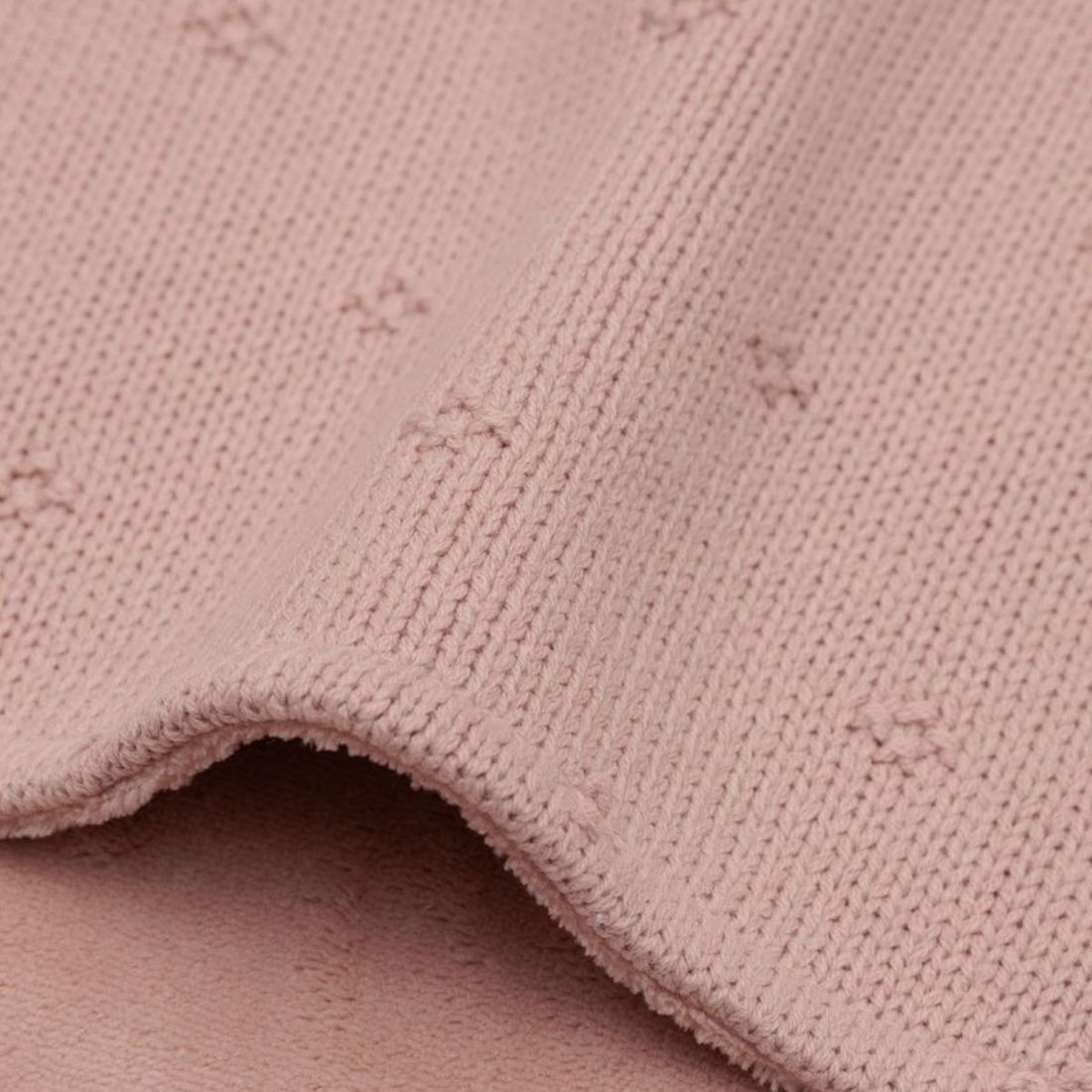 Couverture en polaire Cosy Knit Wild Rose (75 x 100 cm) (Jollein) - Image 7