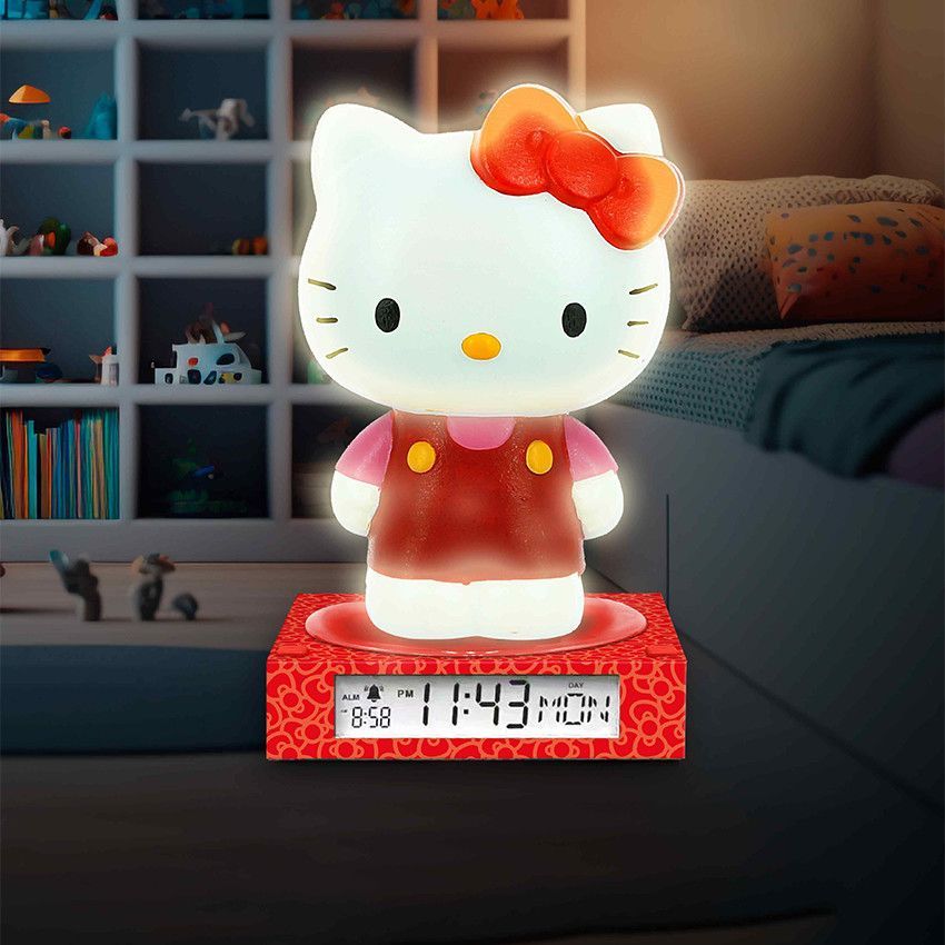 Réveil + veilleuse Hello Kitty - Blanc (KIDS LICENSING) - Image 2