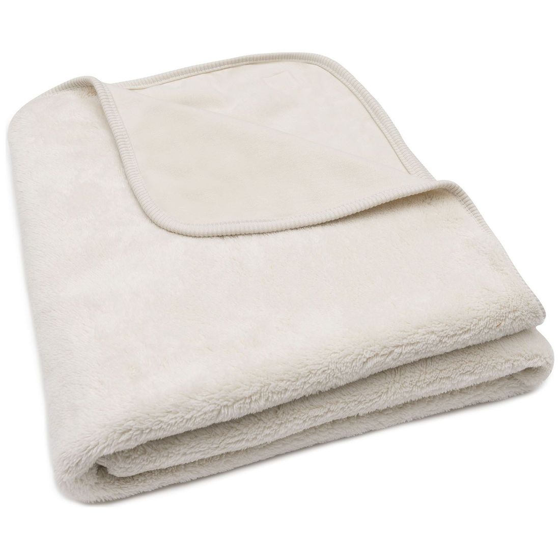 Couverture en polaire Basic Oatmeal (100 x 150 cm) (Jollein) - Couverture
