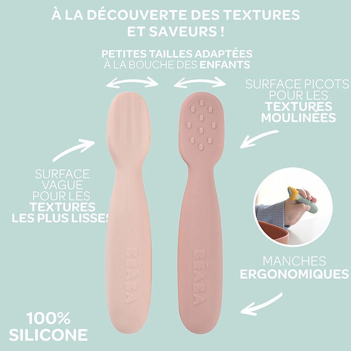 Lot de 2 Pré-cuillères - Cotton Candy & Marshmallow (Béaba) - Image 4