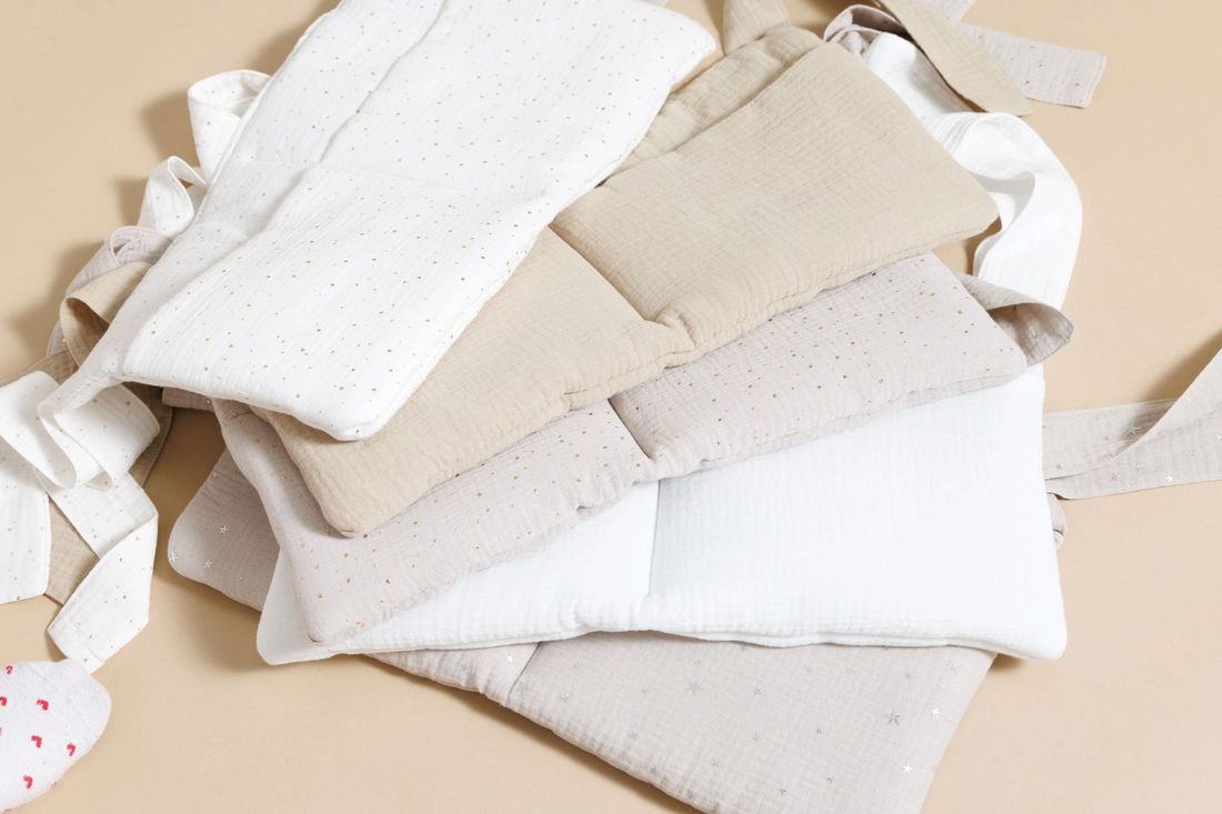 - Pochette de Rangement - Beige à Pois Dorés - Beige (Mon Lit Cabane) - Image 7