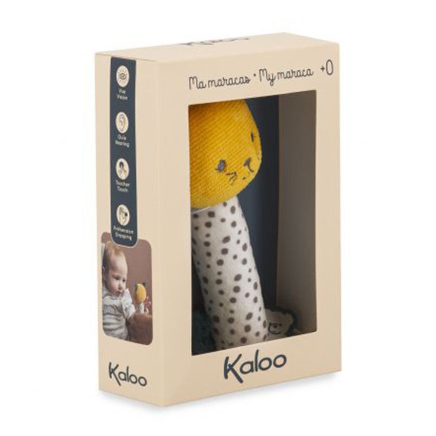 Stimuli hochet Ma maracas - Chat - Jaune (Kaloo) - Image 2