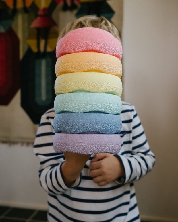 Stapelstein® mini rainbow pastel (Stapelstein) - Image 1