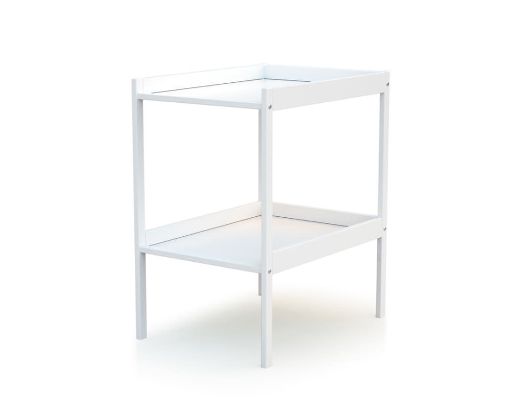 Table à langer 1 étagère en bois blanc (Webaby) - Image 1