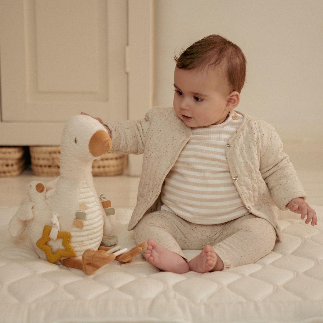 Peluche d'activités Oie Newborn (Little Dutch) - Image 3