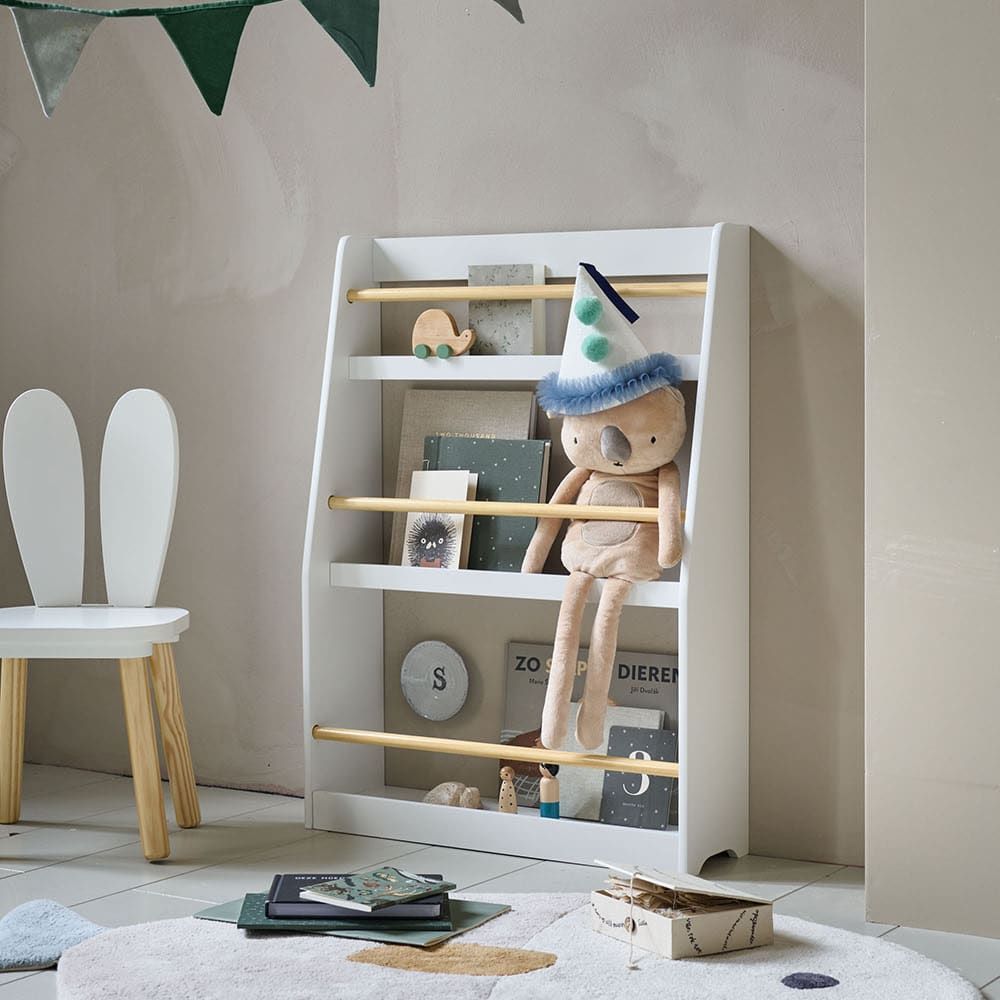 Étagère à livres murale en mdf blanc (Petite Amélie) - Couverture