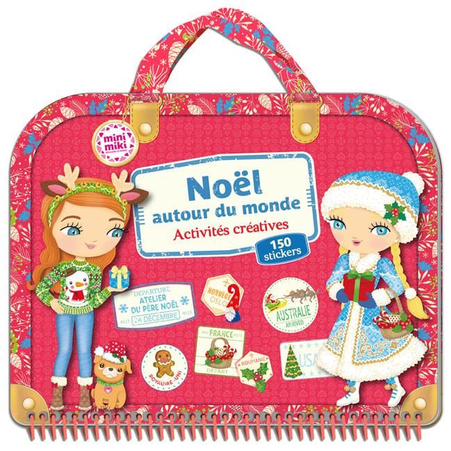 Noël autour du monde. Activités créatives 150 stickers (Play Bac) - Couverture