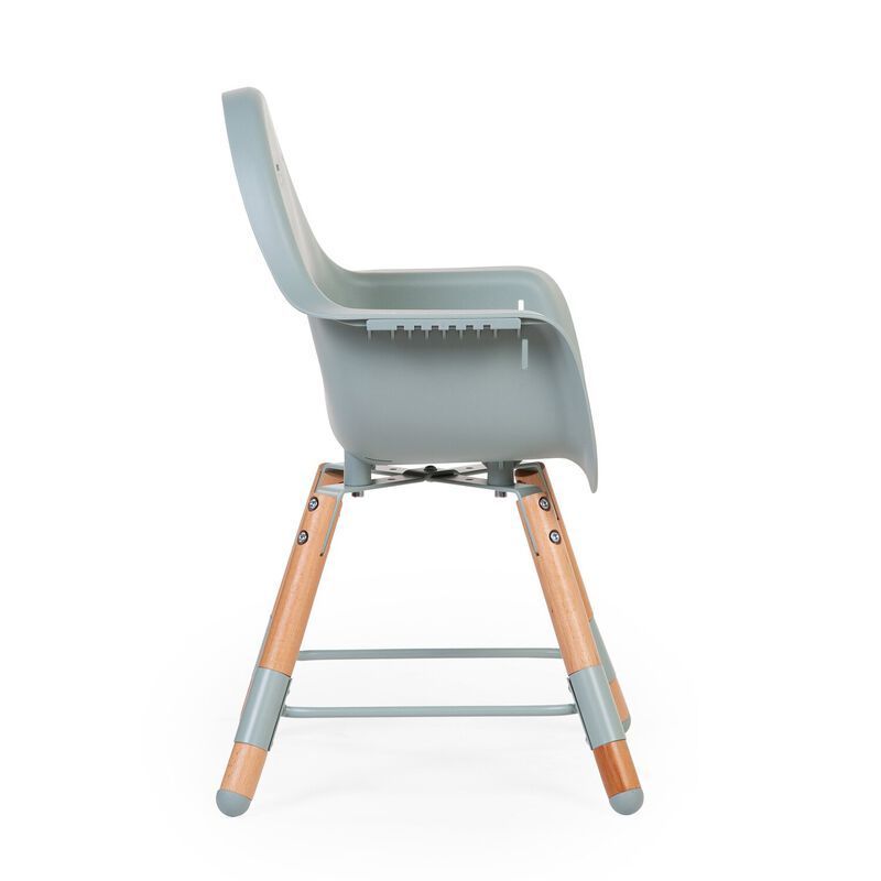 Evolu Chaise Haute - Réglable En Hauteur (50-75 Cm/*90 Cm) - Naturel Menthe (Childhome) - Image 10