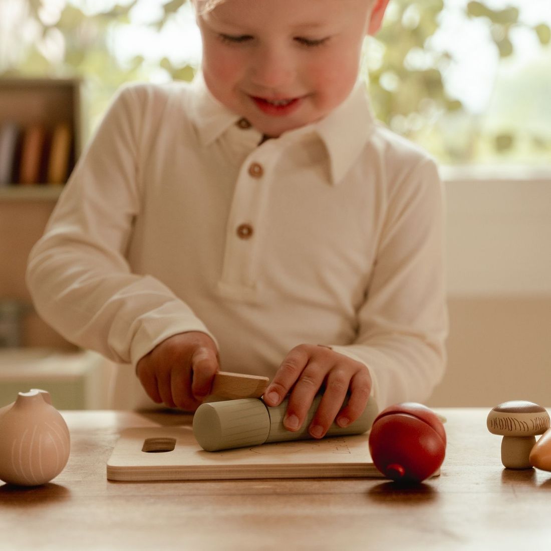 Légumes à découper en bois FSC (Little Dutch) - Image 1