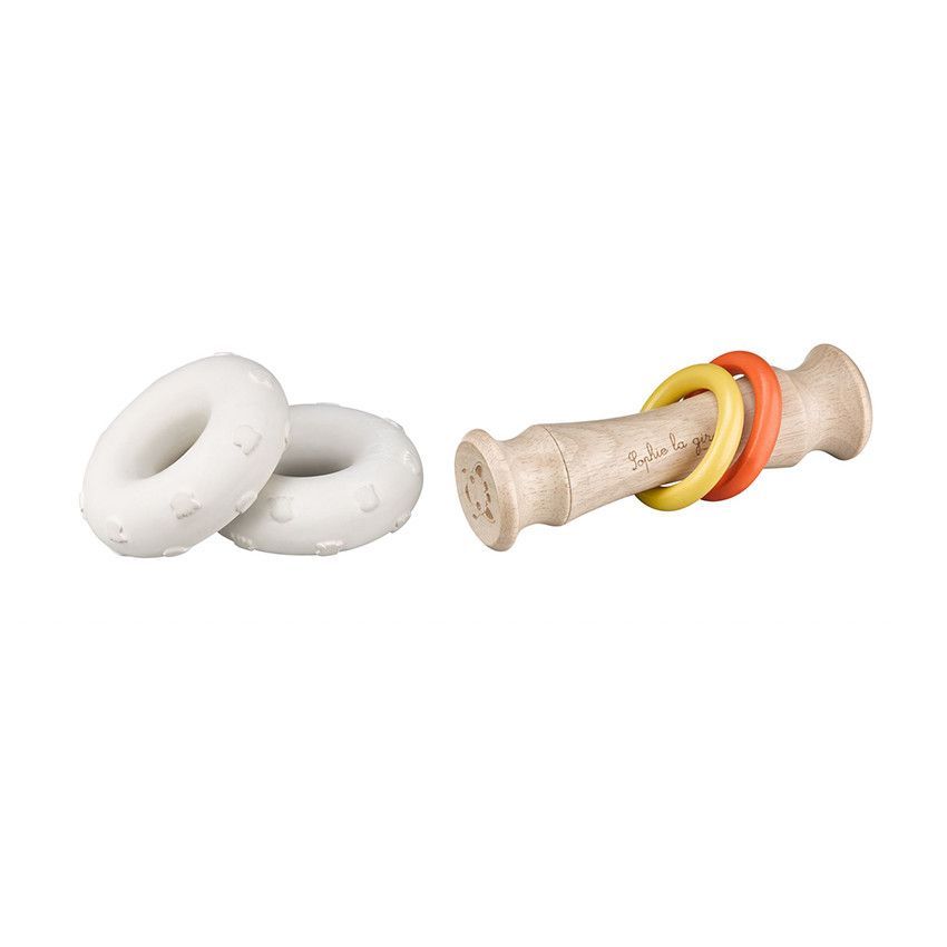 Hochet Totem Rubber Wood - Sophie La Girafe - Beige (Sophie la girafe) - Image 2