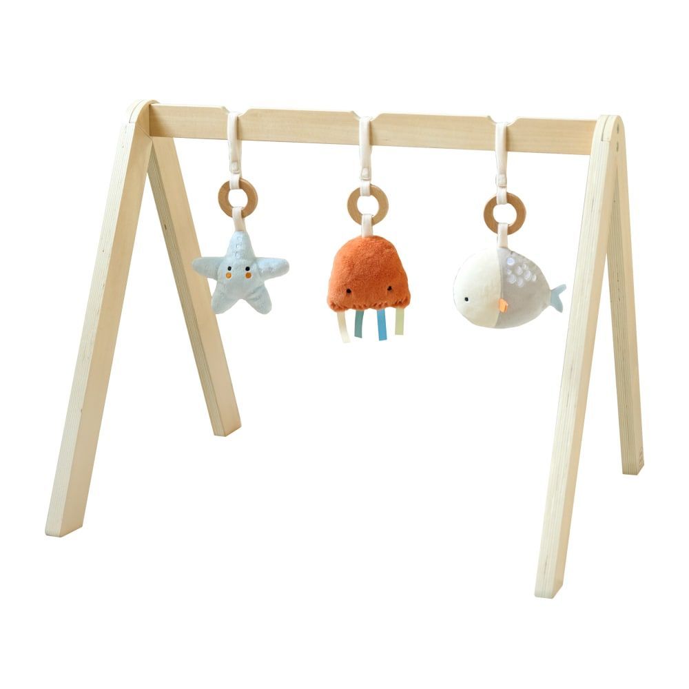 Portique d'éveil bébé «mer» incl. Accessoires en contreplaqué marron (Petite Amélie) - Image 1