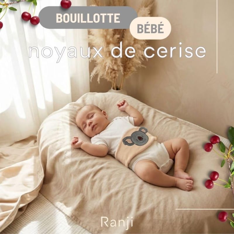 Bouillotte bébé noyaux de cerise koala (Ranji) - Image 1