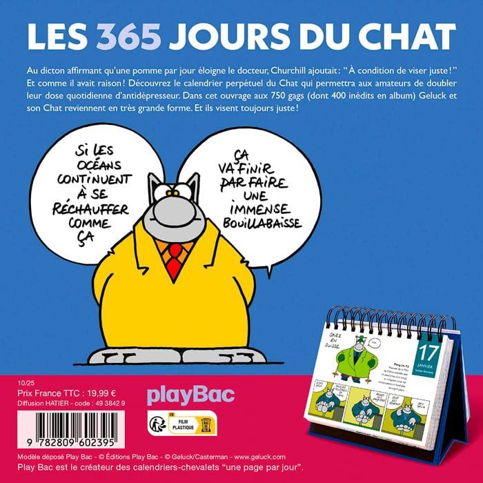 Le Chat - Coffret, volume 2 Tome 2 : Calendrier Les 365 jours du Chat (Play Bac) - Image 1