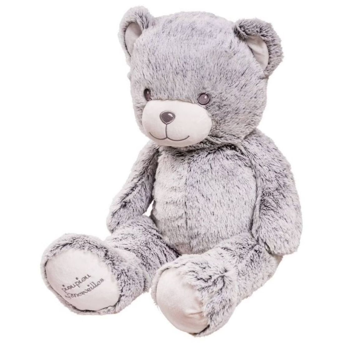 Peluche Géante Ours Gaston Gris - Made In France Gris (Pioupiou Et Merveilles) - Image 2