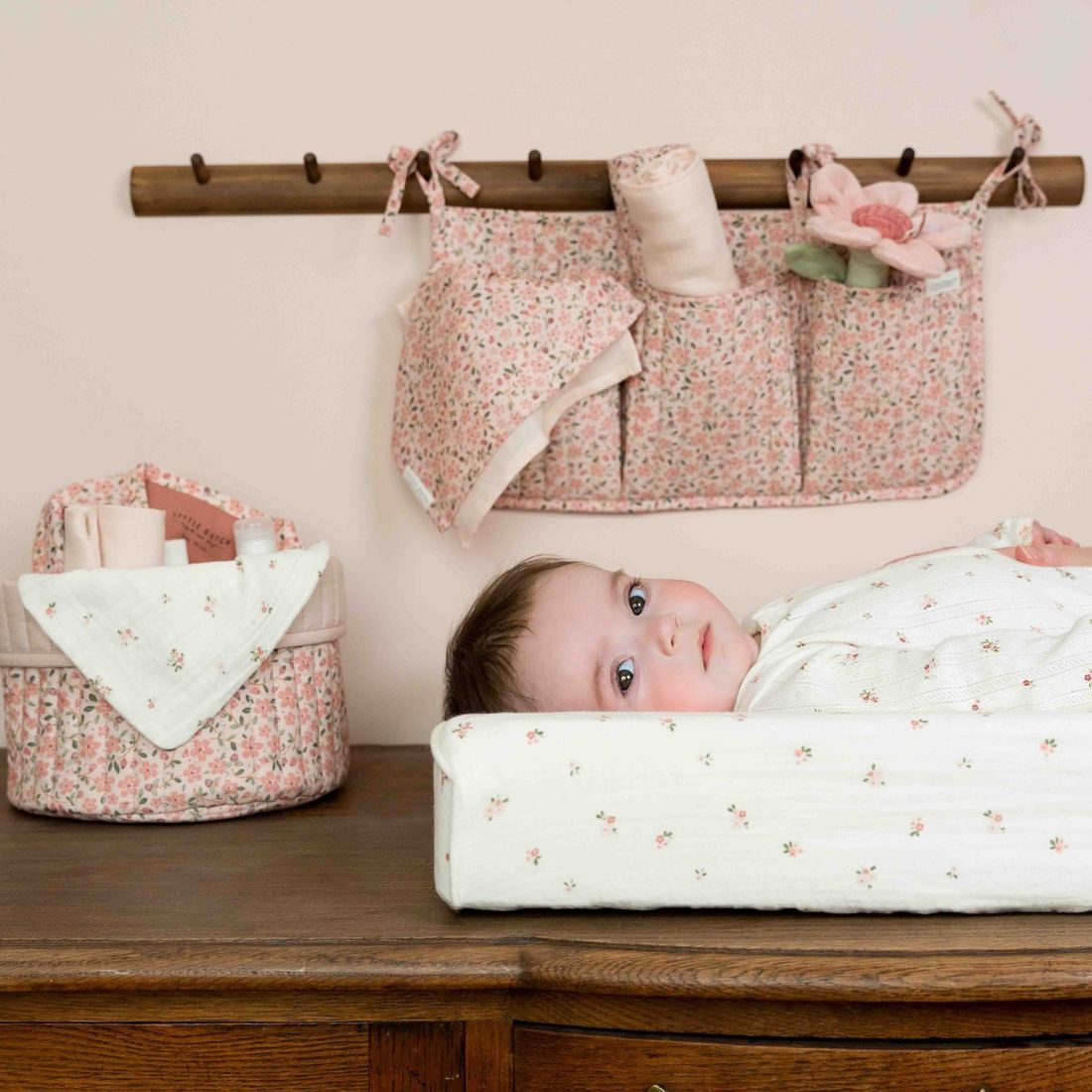 Set de 2 langes en gaze de coton Fairy Blossom-Blossom (70 x 70 cm) (Little Dutch) - Image 3