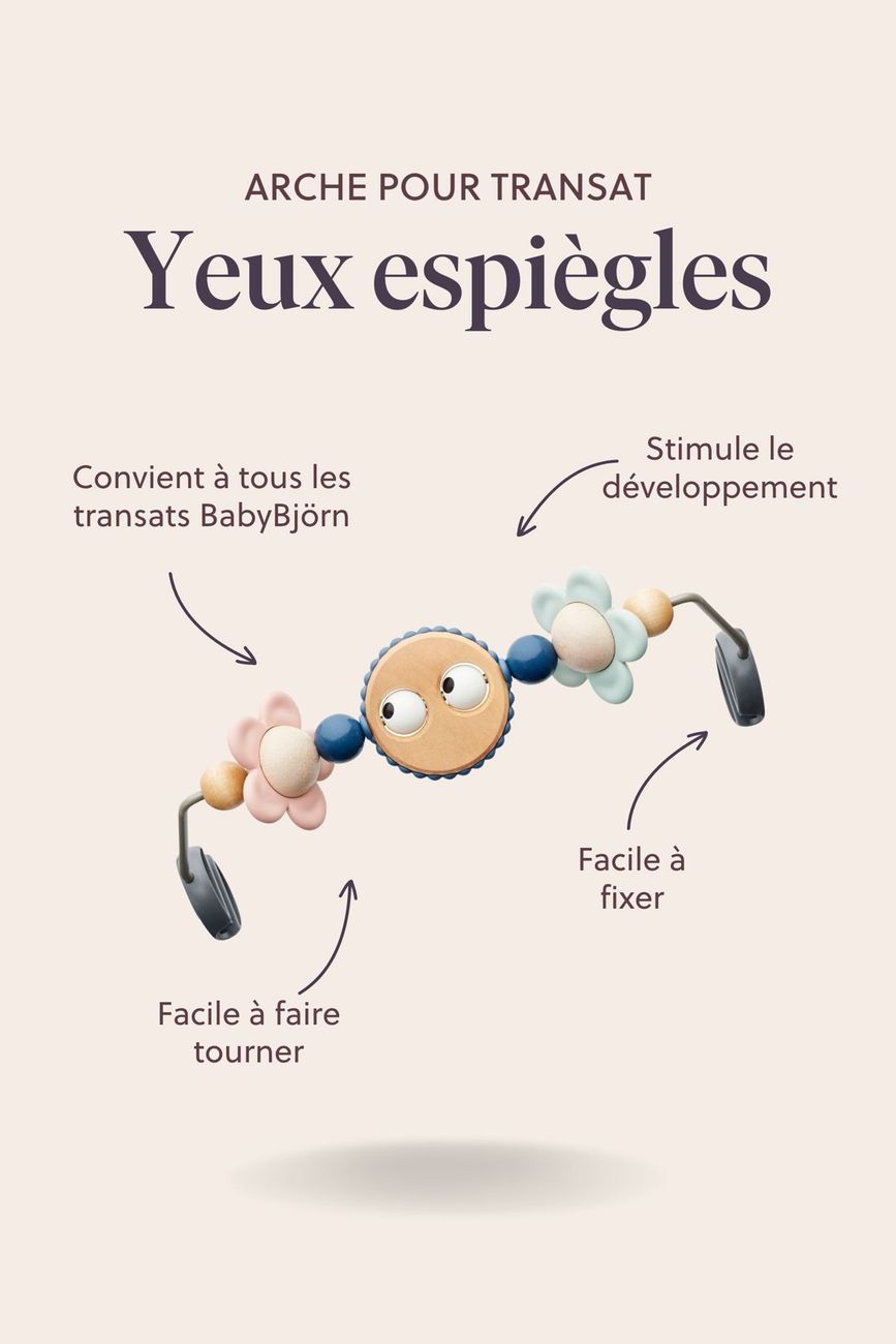 Arche pour Transat – Yeux espiègles - Noir et blanc (BabyBjörn) - Image 9