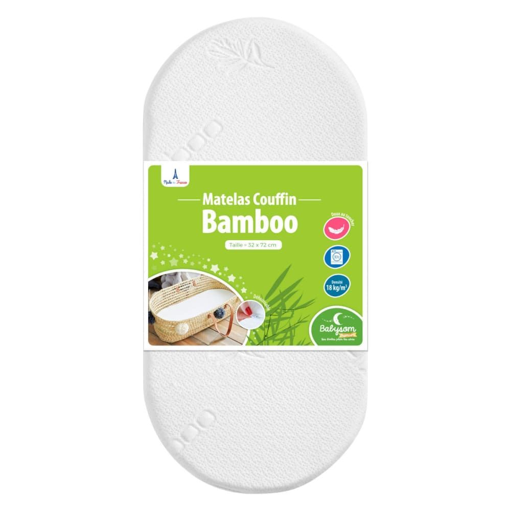 Matelas de couffin/landeau/berceau déhoussable 72x32 (babysom) - Image 1