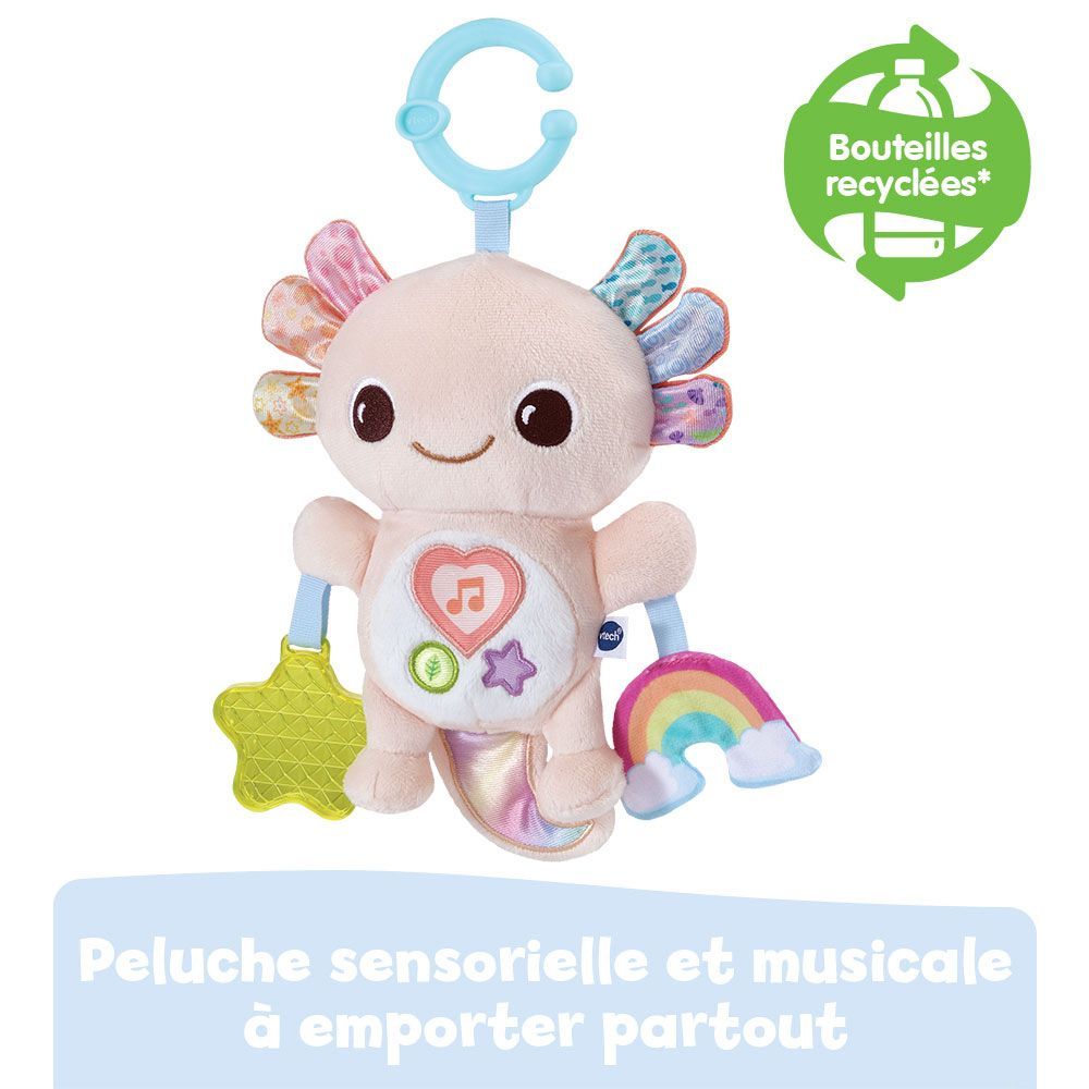 Peluche interactive Eliott Bébé Axolotl musical (VTech) - Image 1