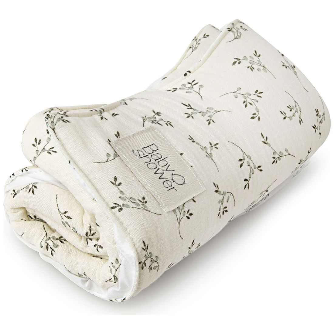 Tapis à langer nomade Knot Olive Bloom (Babyshower) - Image 3