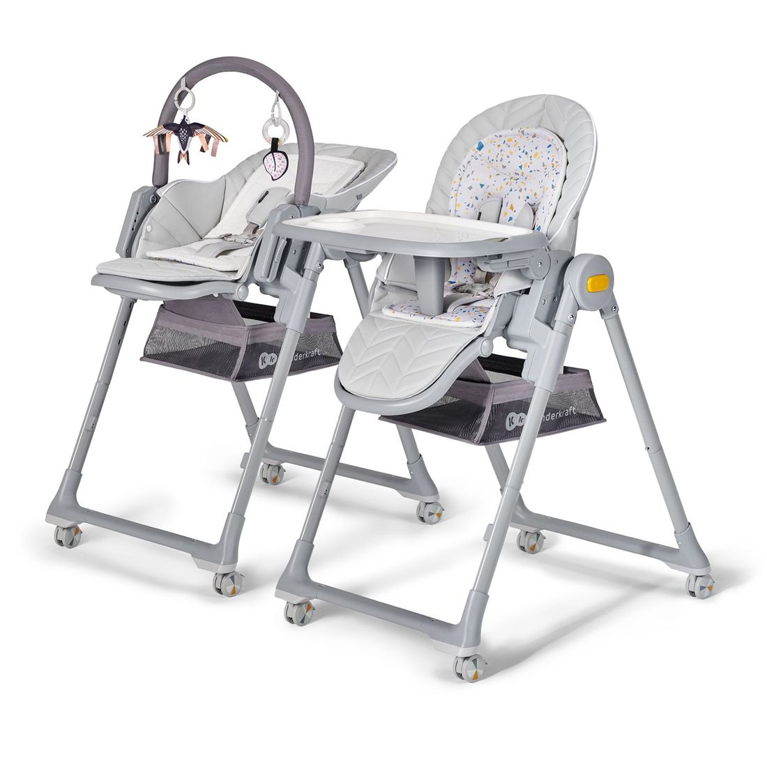 Chaise haute LASTREE gris (Kinderkraft) - Image 1