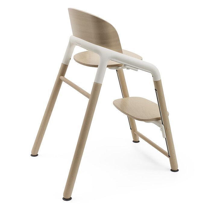 Chaise Haute Bugaboo Giraffe - Bois Neutre et Blanc (Bugaboo) - Image 3