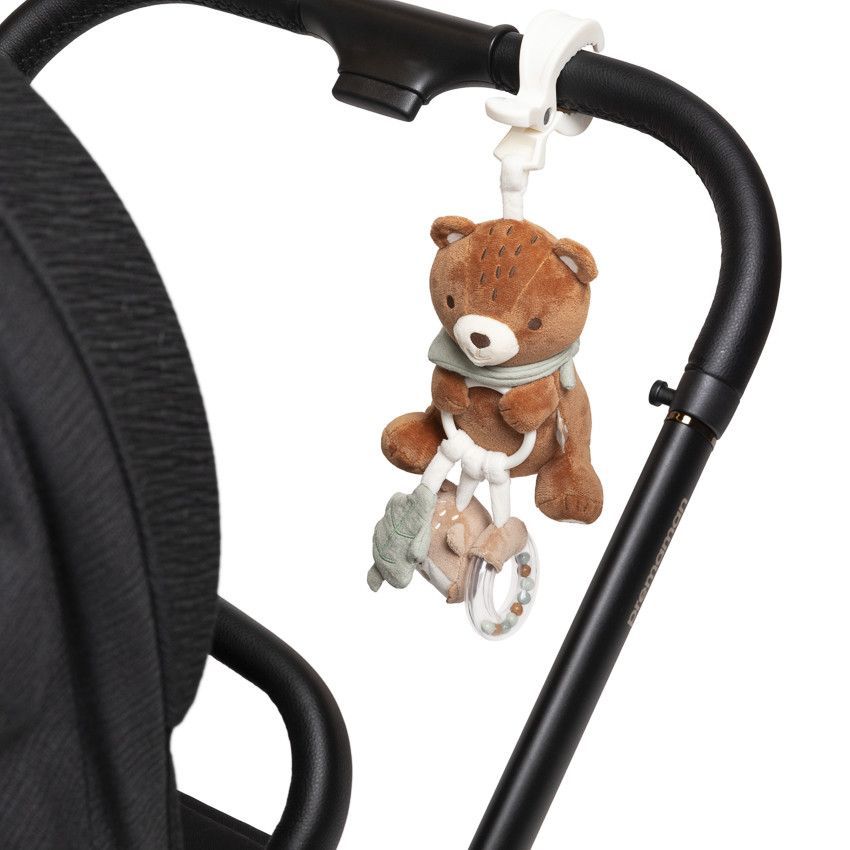 Peluche d'activités à suspendre ourson Roi des Forêts - Marron (Prémaman) - Image 3