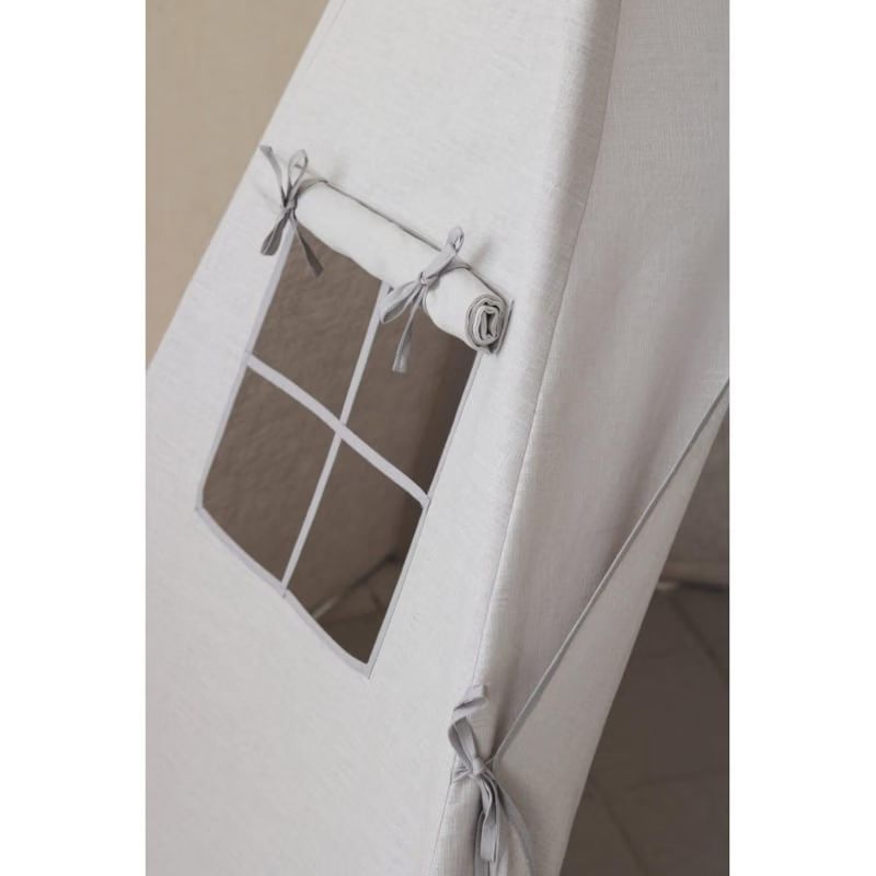 Tente tipi avec tapis gris pigeon (Moi Mili) - Image 2