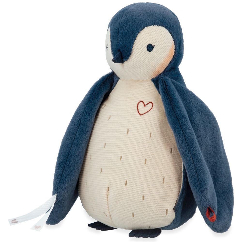 Peluche enregistreuse vocale et bruits blancs Manchot bleu (25 cm) (Kaloo) - Couverture