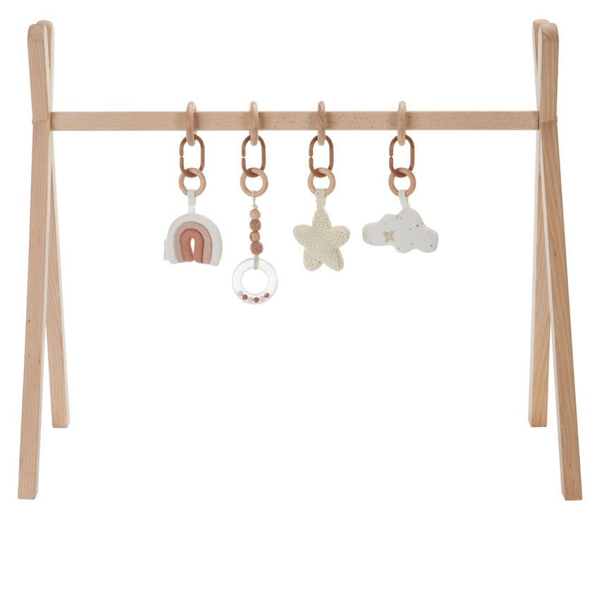Set de 4 jouets pour arche Douce Hirondelle écru - Ecru (Combelle) - Image 1