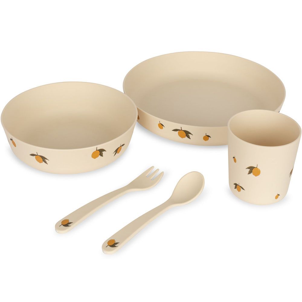 Coffret repas Citron (4 pièces) (Konges Slojd) - Image 4