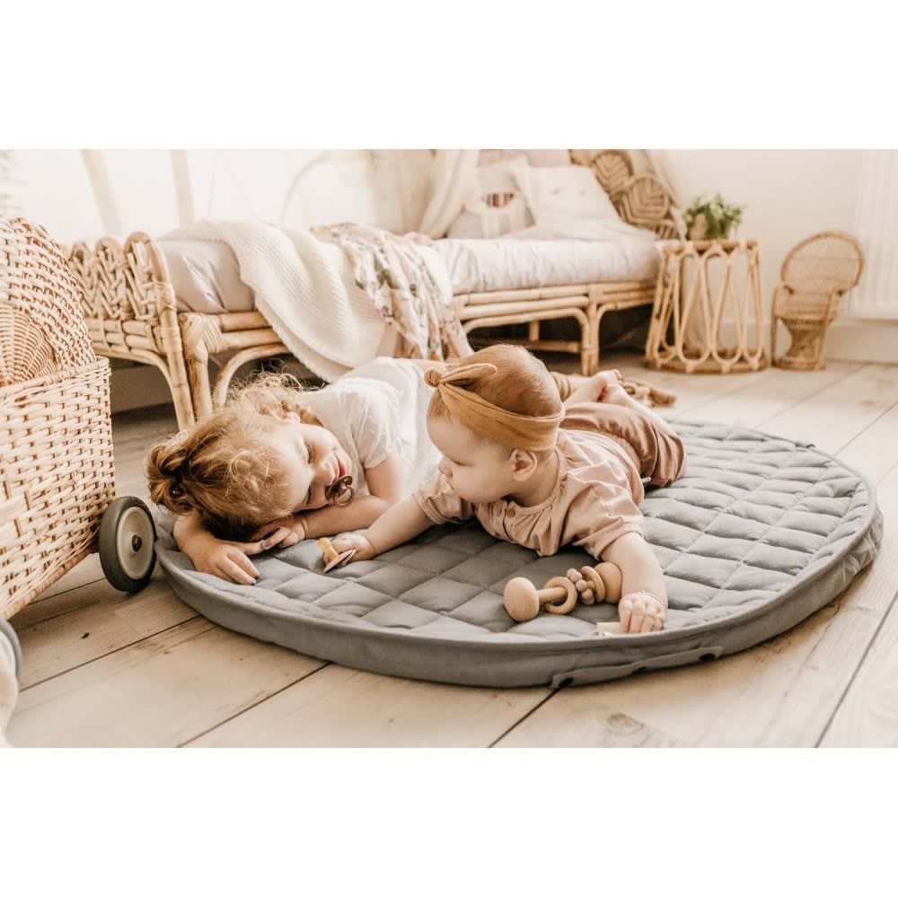 Tapis de jeu nomade 2 en 1 en coton bio Meadow Green (Play & Go) - Image 3