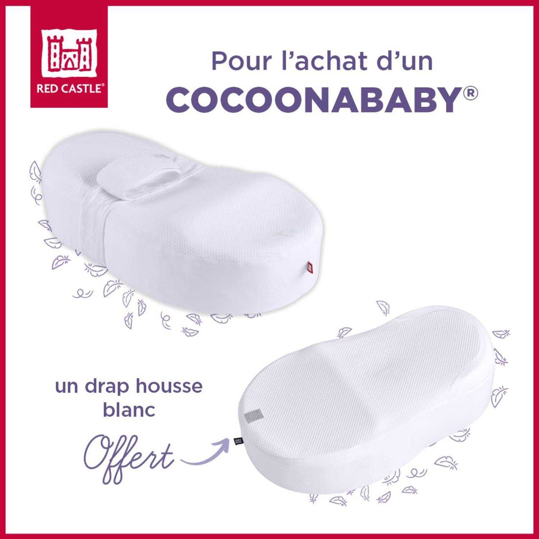Pack Cocoonbaby + Drap Offert (Red Castle) - Image 1