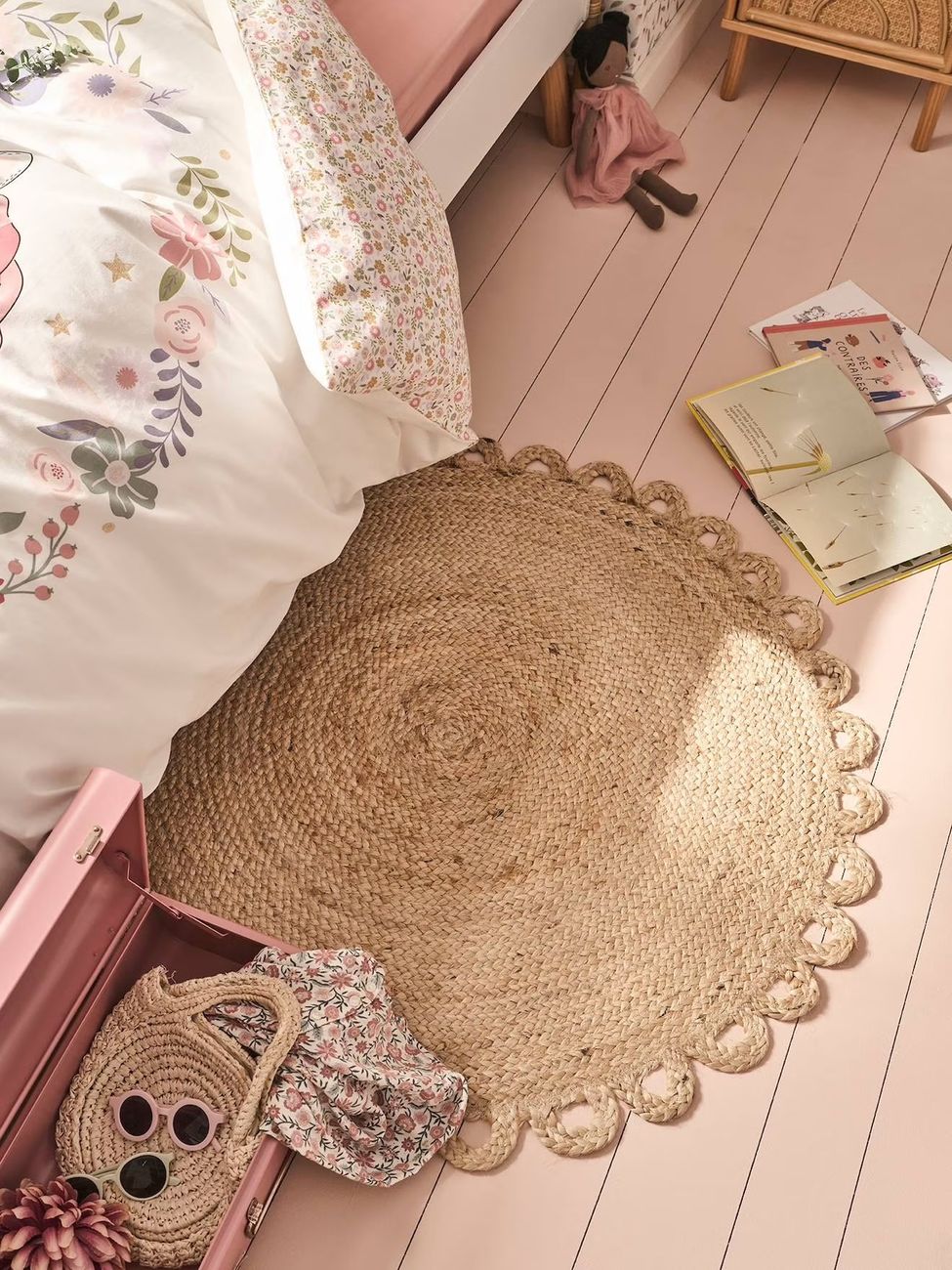 Tapis rond en jute FESTON beige (Vertbaudet) - Couverture