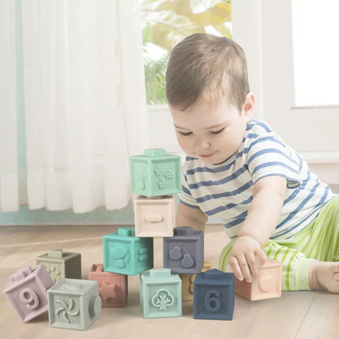 Mes premiers cubes éducatifs (12 pièces) (BABY TO LOVE) - Image 6