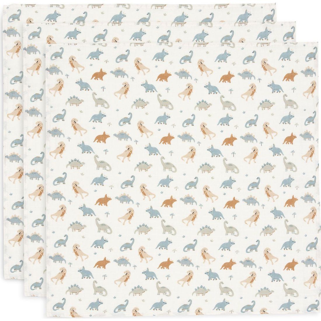 Lot de 3 langes en coton Roarsome (70 x 70 cm) (Jollein) - Couverture